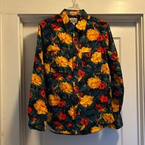 J. Crew Bold Floral Men’s Mid-Weight Flannel Shirt - Size Small, NWT